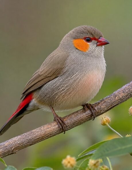 Finch Orange Cheeked Waxbill
